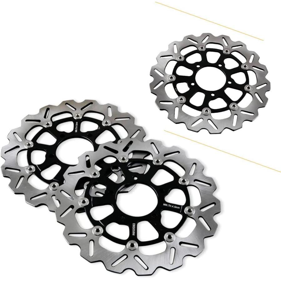 【並行輸入品】FSFY Pair Motorcycle Front Brake Disc Rotor Replacement For Kawasaki_1