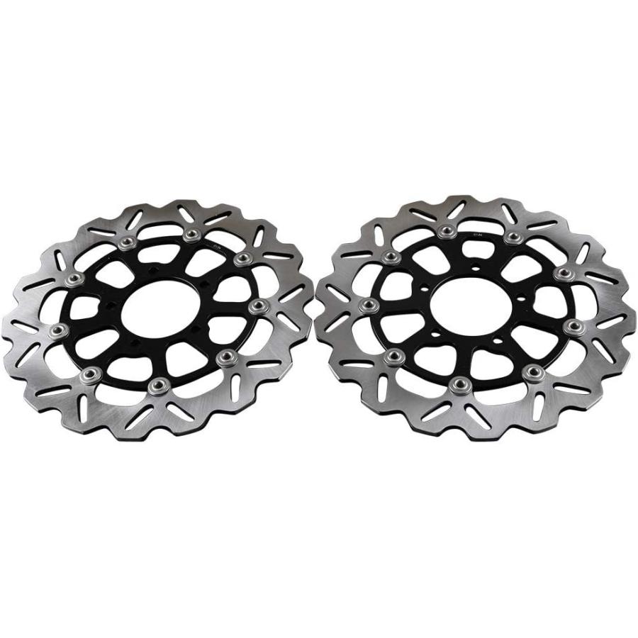 【並行輸入品】FSFY Pair Motorcycle Front Brake Disc Rotor Replacement For Kawasaki_2