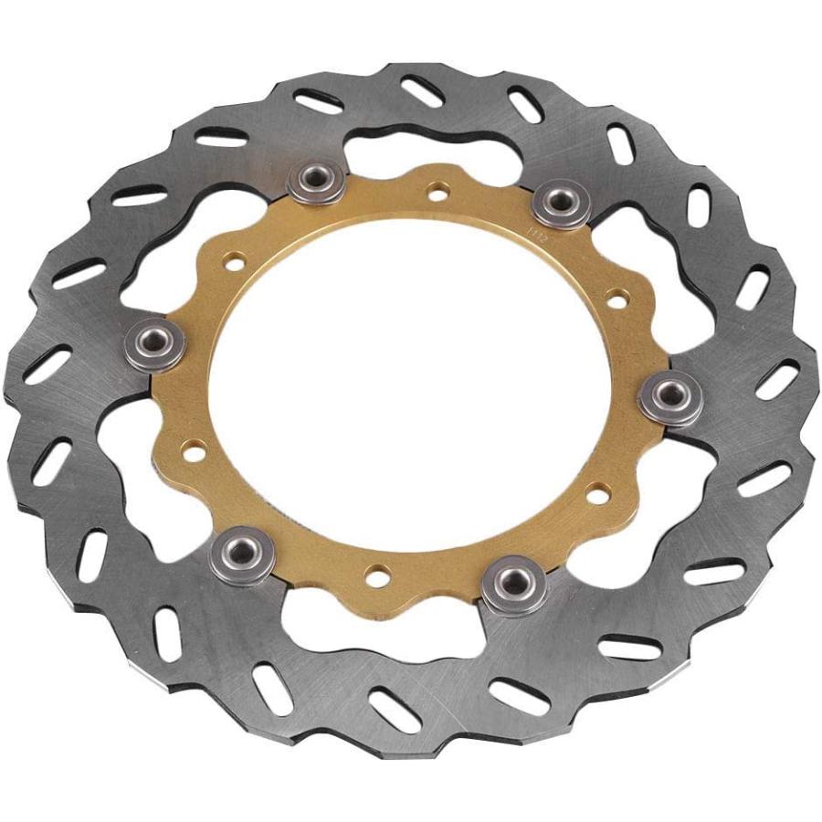 【並行輸入品】FSFY Gold Front Disc Brake Rotor Motorcycle Assembly Brake Parts Sta_4