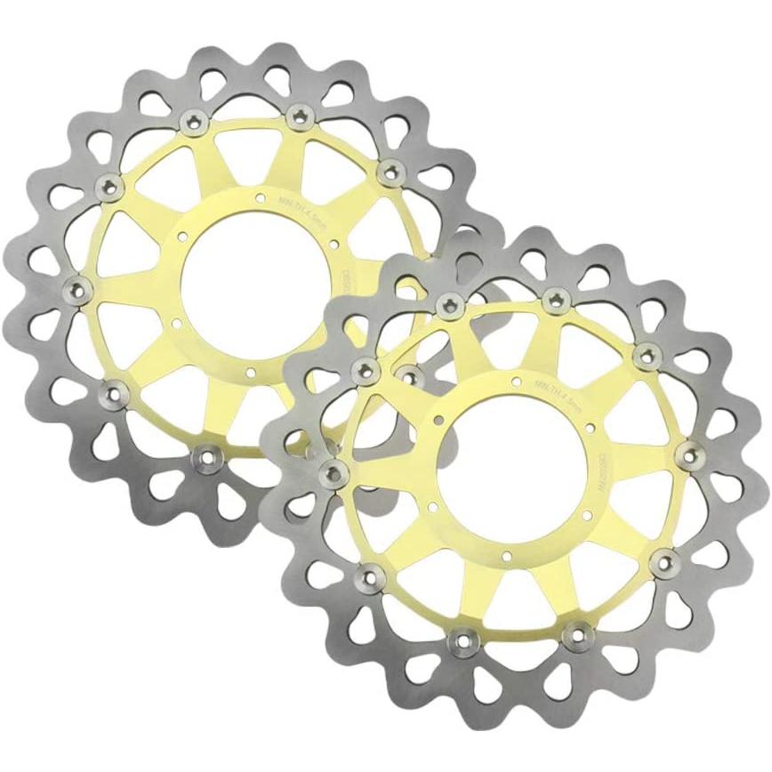【並行輸入品】FSFY Motorcycle Brake Rotors Parts Front Brake Disc Rotors Stainless_2