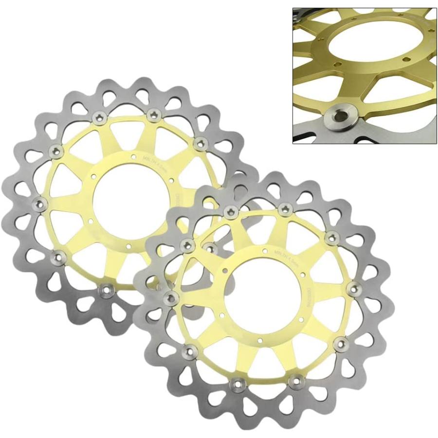 【並行輸入品】FSFY Motorcycle Brake Rotors Parts Front Brake Disc Rotors Stainless_3