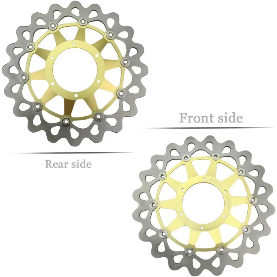 【並行輸入品】FSFY Motorcycle Brake Rotors Parts Front Brake Disc Rotors Stainless_5