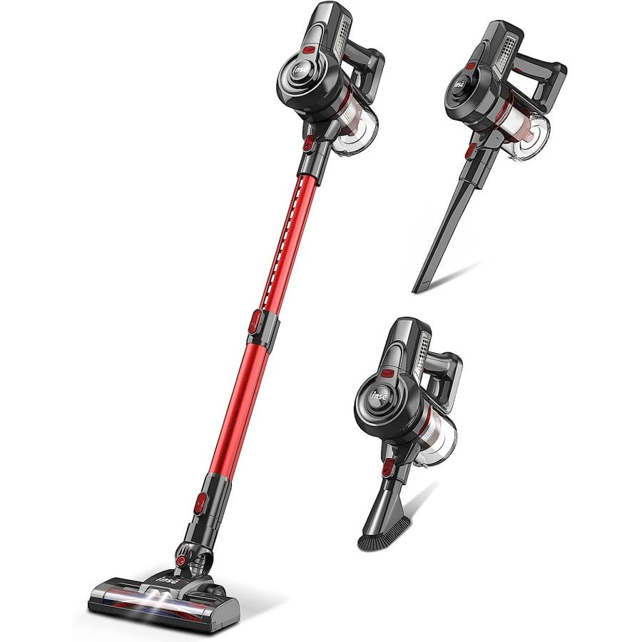 INSE Cordless Vacuum Cleaner 6 in 1 Powerful Stick Vacuum with 2200mAh