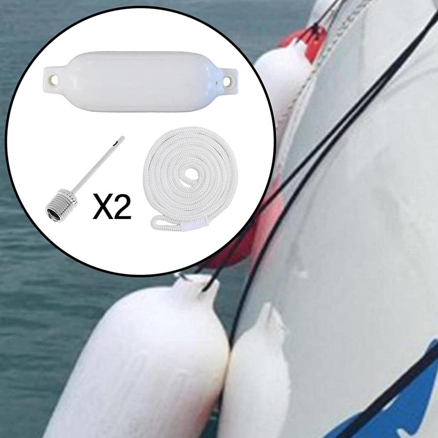 【並行輸入品】UGPLM 2Pcs Boat Fender Protectors Swim Buoy Mooring Buoy Anchor Buoyの画像