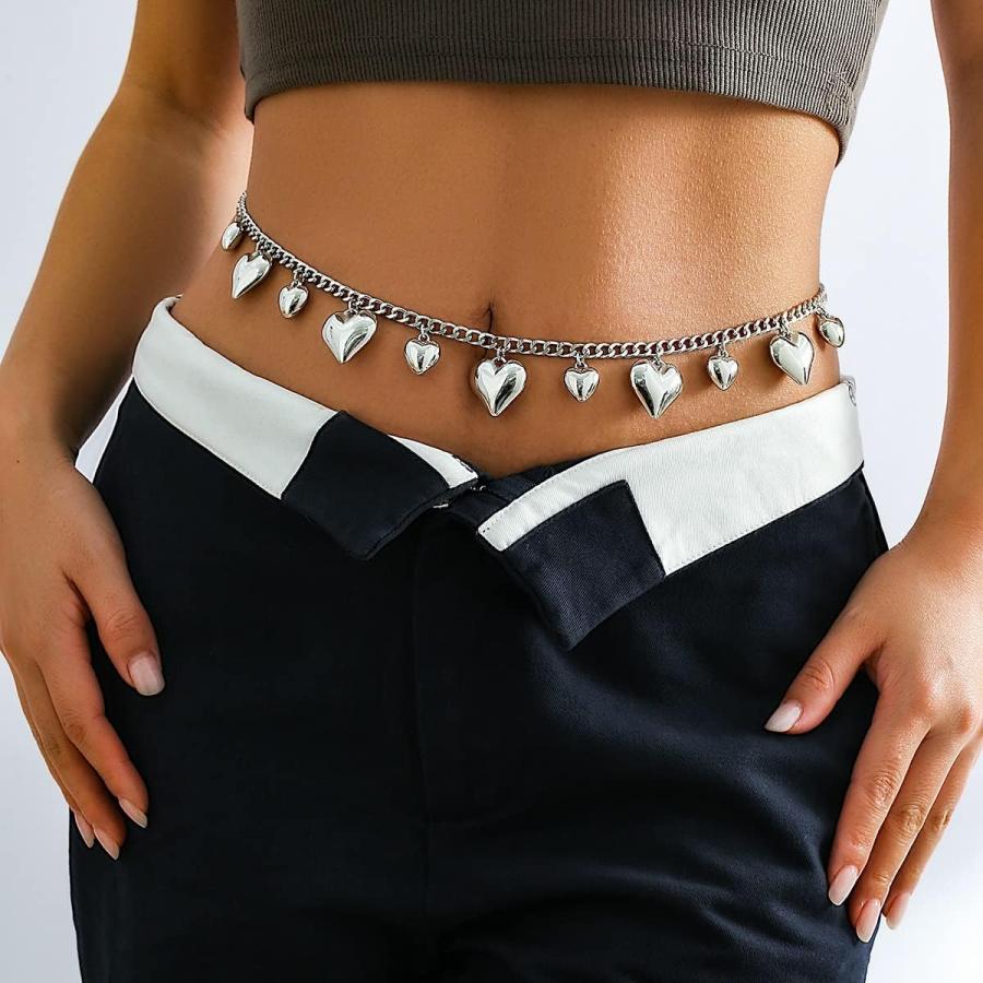 【並行輸入品】SLSFJLKJ Pendant Belly Belt Waist Chain for Women Summer Beach Bikinの画像