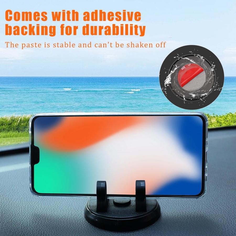 【並行輸入品】Pincuttee ダッシュボード電話ホルダー 車用 携帯電話ホルダーマウント 携帯電話カークレードル 360°回転可能 車載携帯電話ホの画像