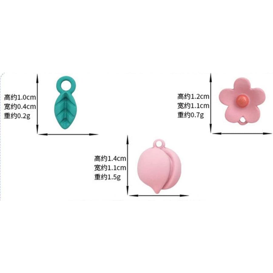 【並行輸入品】DSFEOIGY Summer Sweet Pink Peach Jewelry Pendant Handmade DIY Earrinの画像