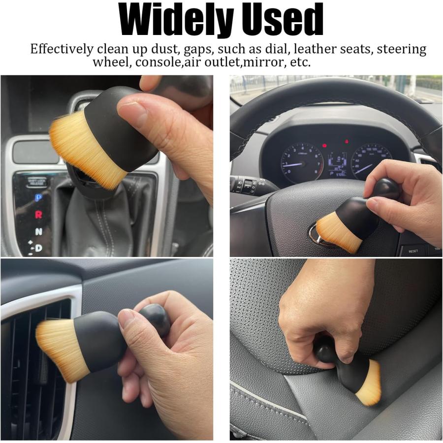 【並行輸入品】JDDRY 車のディテールブラシツール ポータブル 自動車インテリア ダストブラシ 車のクリーニングブラシ ダスター 柔らかい毛のディテの画像
