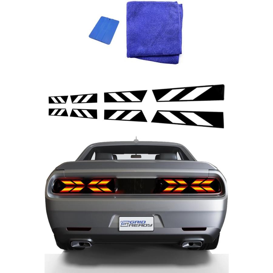 並行輸入品】2015-2023 Dodge Challenger テールライトデカール