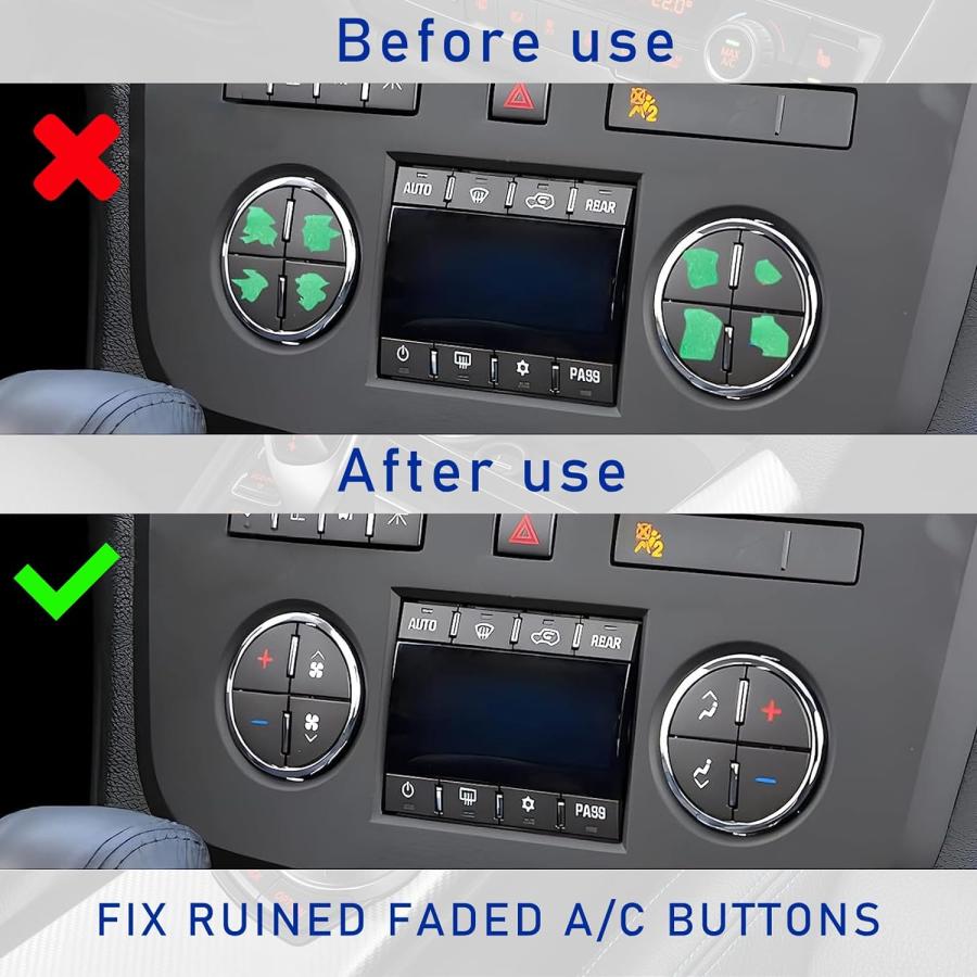 【並行輸入品】Ziciner 4 PCS AC Dash Button Repair Kit Decal Stickers  Best for Fixの画像