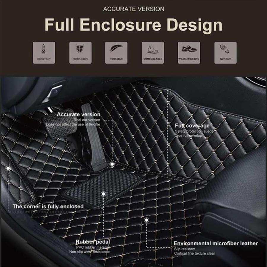 【並行輸入品】Aiducreaon Custom Car Floor Mats Protect Your Vehicle's Interior wit