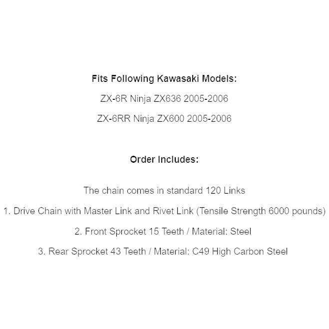 並行輸入品】Premium Replacement Part for Drive Chain & Sprockets