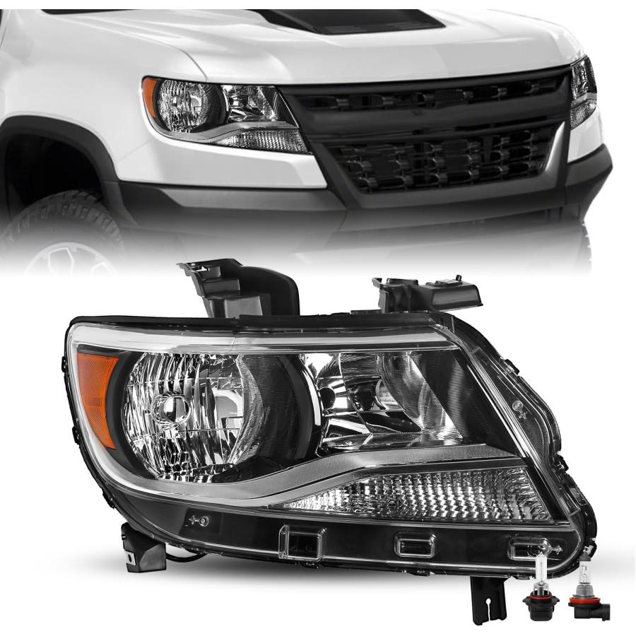 シボレー コロラド 社外ヘッドライト ブラックスモーク