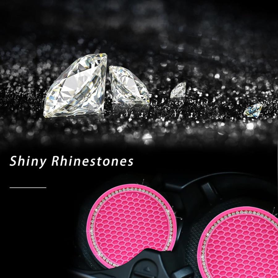 並行輸入品】Ziciner キラキラ光るカーカップコースター 2枚パック