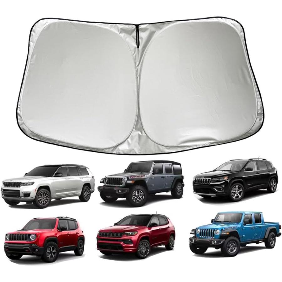 並行輸入品】車用フロントガラスサンシェード ジープ ラングラー
