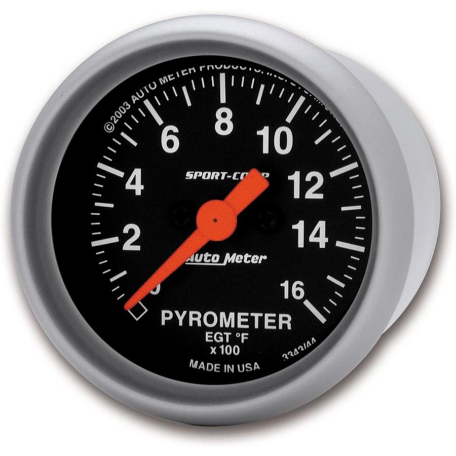 Auto　Meter　3344　Sport-Comp　並行輸入品　Electric　Kit　Gauge　2.3125　in.　Pyrometer