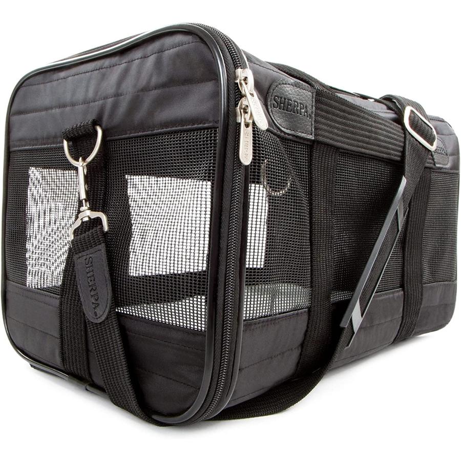 並行輸入品】 Sherpa Original Deluxe Pet Carrier Medium Black by