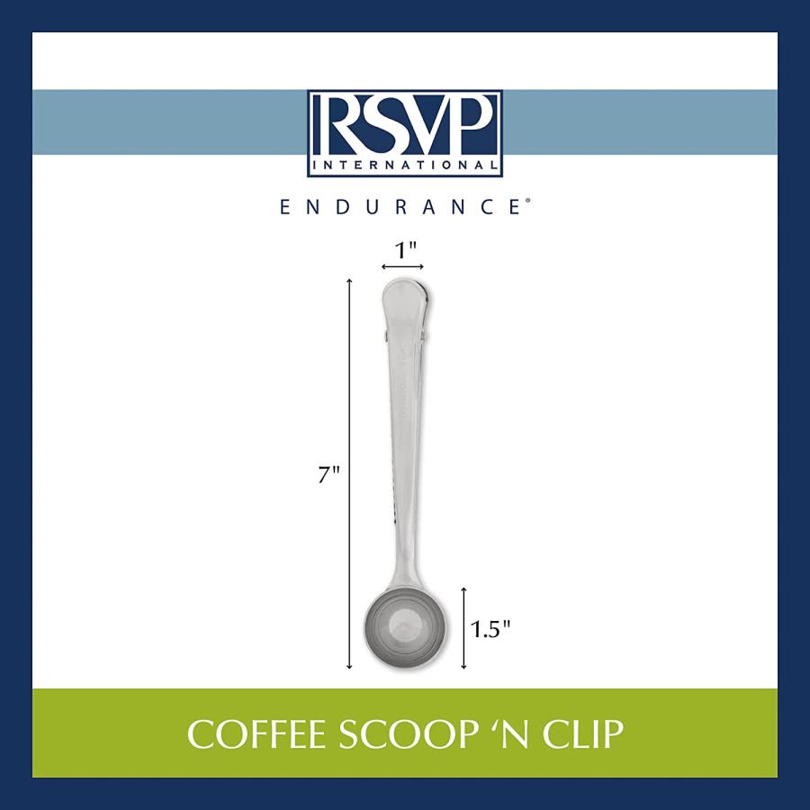 【並行輸入品】 RSVP International Coffee Scoop Collection  1-1/2 Tablespoon  Clipの画像