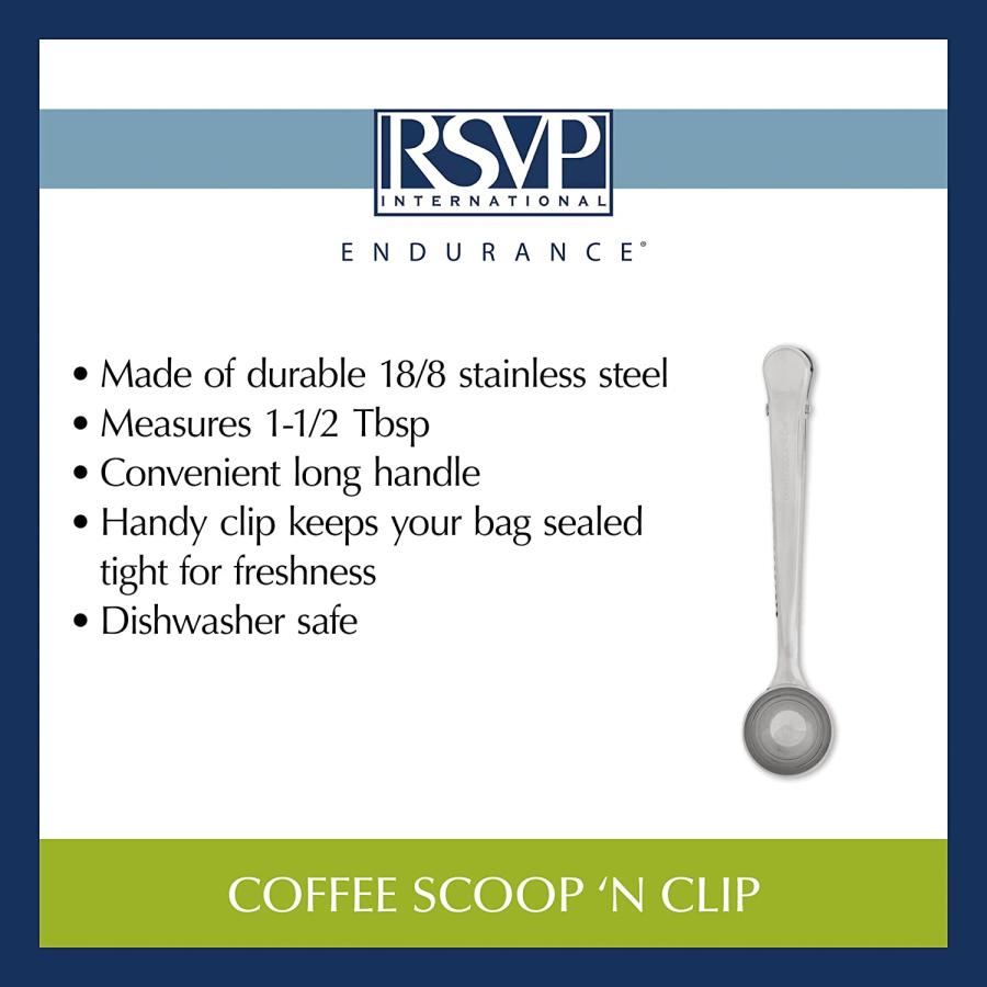 【並行輸入品】 RSVP International Coffee Scoop Collection  1-1/2 Tablespoon  Clipの画像