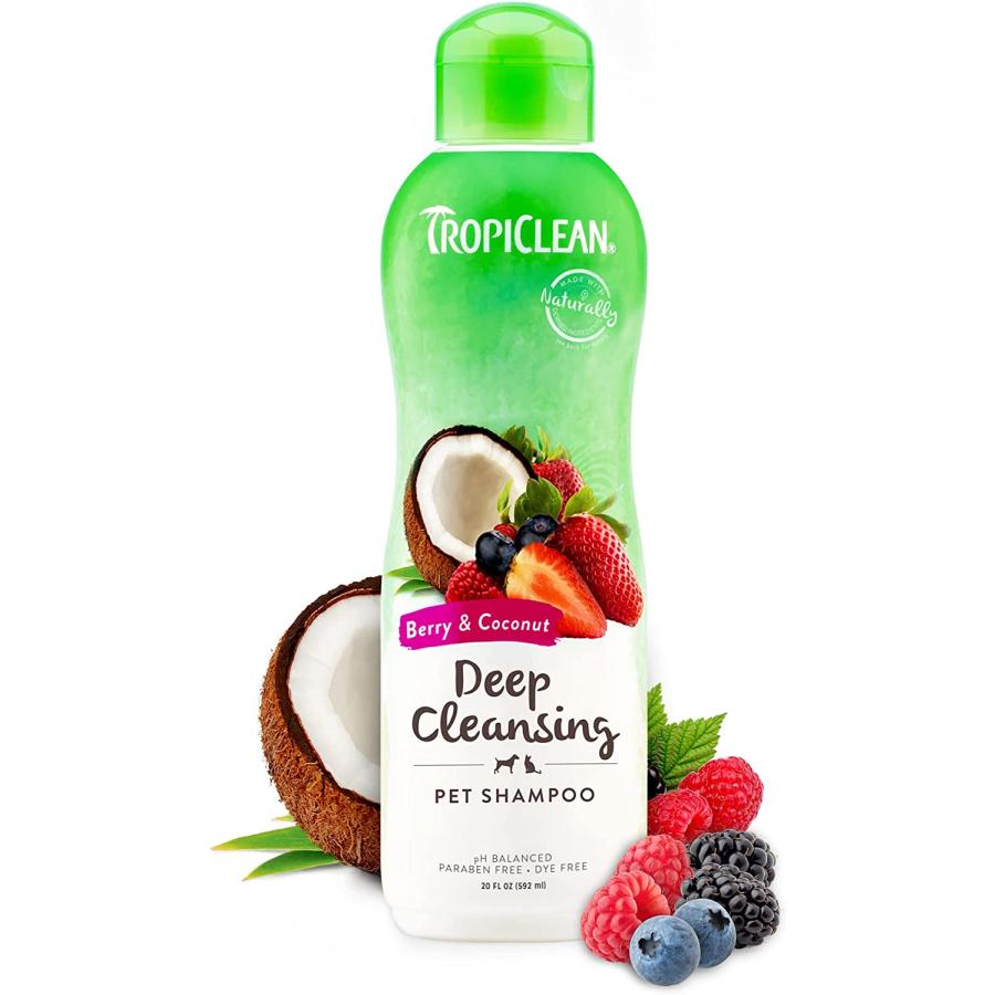 TropiClean Berry Clean Soap Free Ultimate Natural Pet Shampoo for Dogs