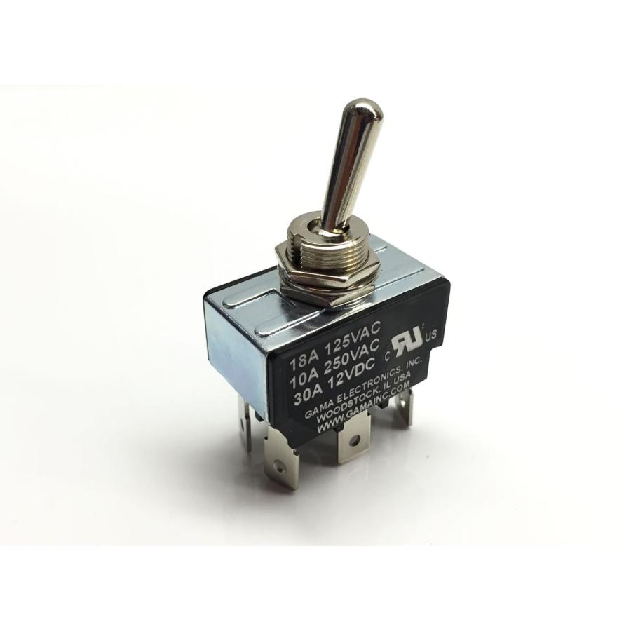 30　Amp　Toggle　Switch　On-On　並行輸入品　DPDT