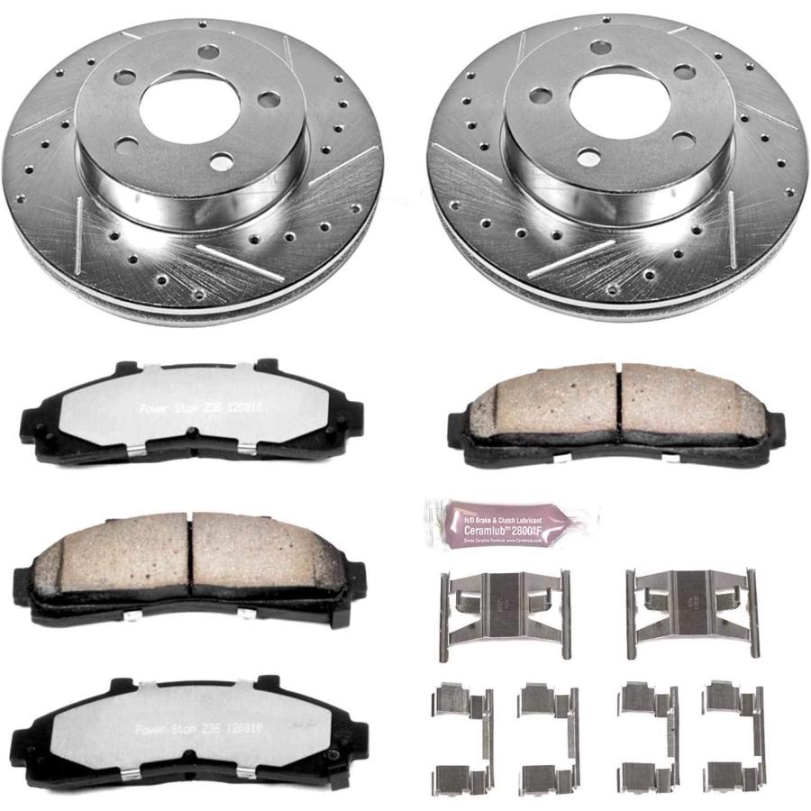 【並行輸入品】 Power Stop K1860-36 Z36 トラック\u0026牽引フロントブレーキキット　_8