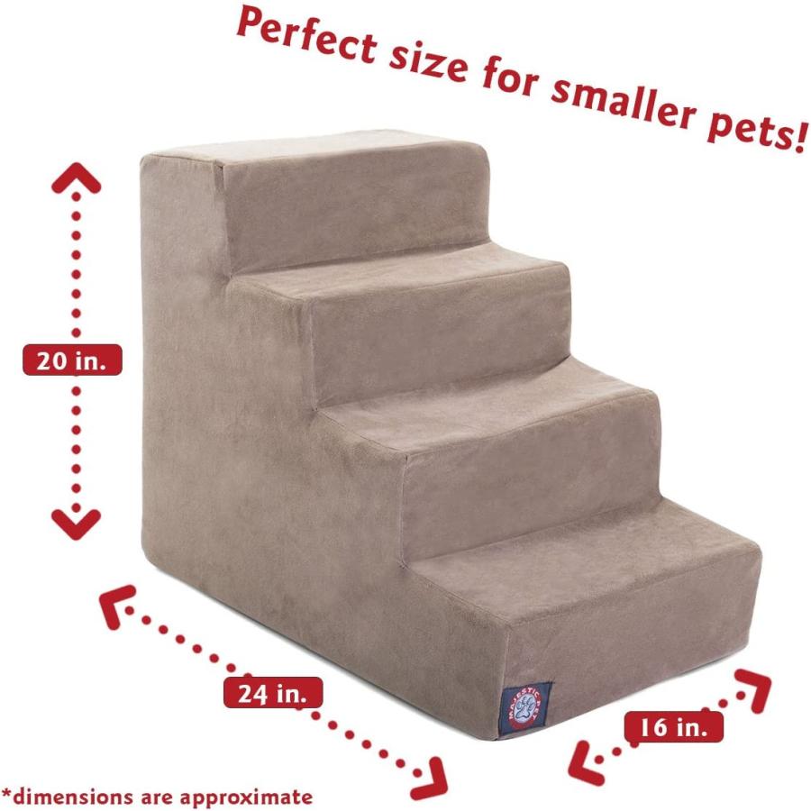 4 Step Stone Tan Suede Pet Stairs By Majestic Pet Products In Neutral Tone by Majestic Pet　並行輸入品｜dep-good-choice｜02