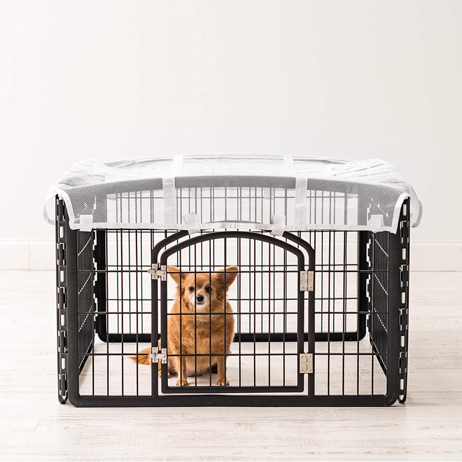 【並行輸入品】 IRIS Plastic Pet Playpen/Roof for 4 Panel Pen by IRIS USA Inc.　_1