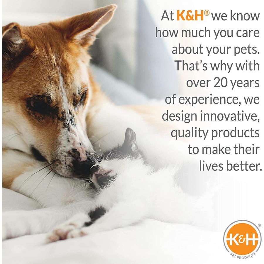 K&H Self Warming 19-Inch Leopard Pet Bed  Brown by K&H Manufacturing　並行輸入品｜dep-good-choice｜05