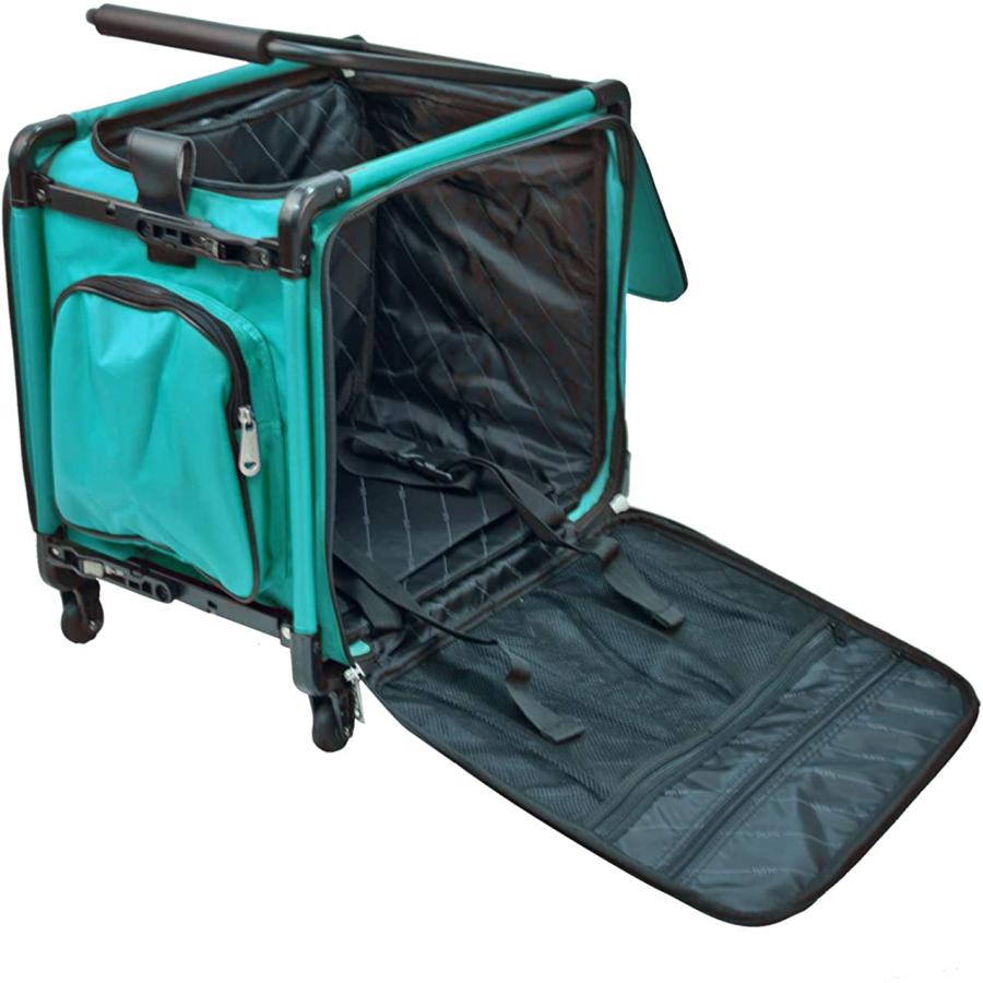 アウトレット販売店舗 Tutto Serger Tote on Wheels (Turquoise 17inch)　並行輸入品