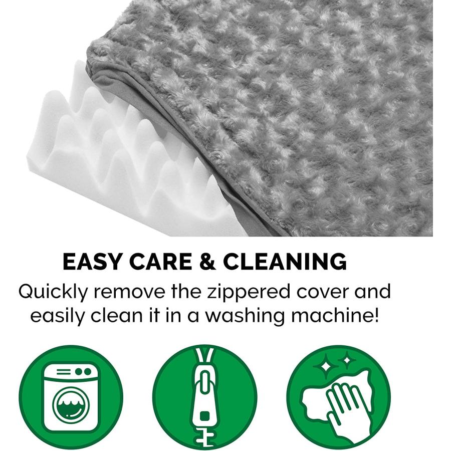 【並行輸入品】 FurHaven Pet Nap Ultra Plush Deluxe 27-Inch by 36-Inch Orthopedic P_7
