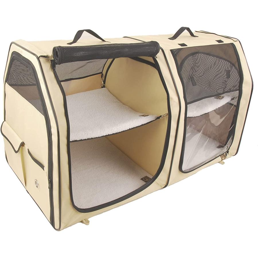 One for Pets Cat Carrier Show House Cream by One for Pets 並行輸入品