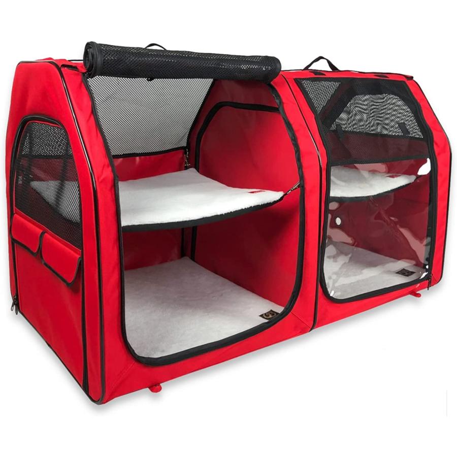 One for Pets Cat Carrier Show House Red by One for Pets 並行輸入品