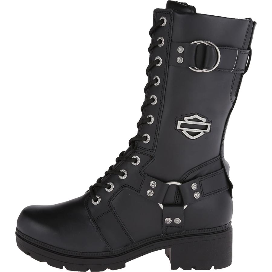 Harley-Davidson Women's Eda Motorcycle Boot  Black  10 M US　並行輸入品｜dep-good-choice｜08