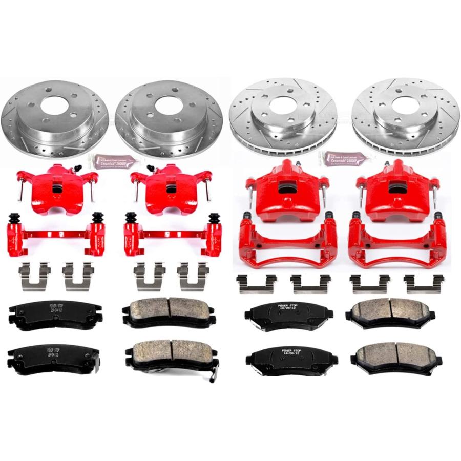 Power Stop (KC2554) Z23 Evolution Sport Brake Kit with Calipers  Front and Rear　並行輸入品｜dep-good-choice｜06