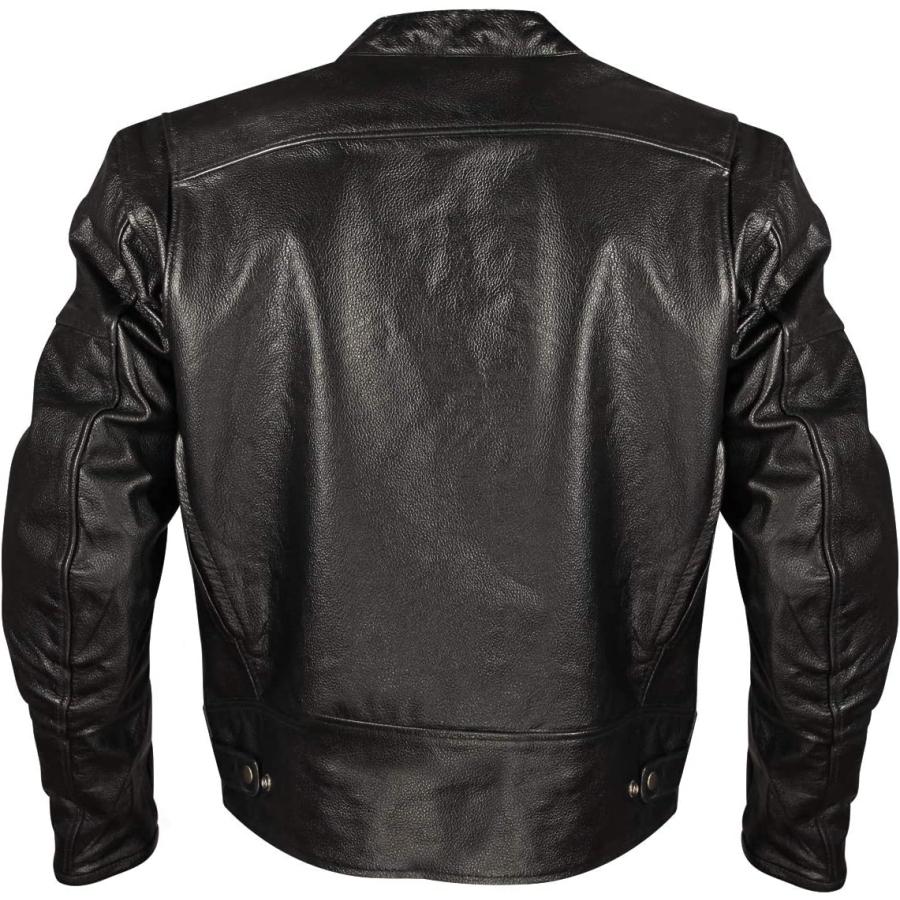 【並行輸入品】 Xelement XSPR 105 The Racer メンズ ブラック アーマードレザー レーシングジャケット XXX-Largeの画像