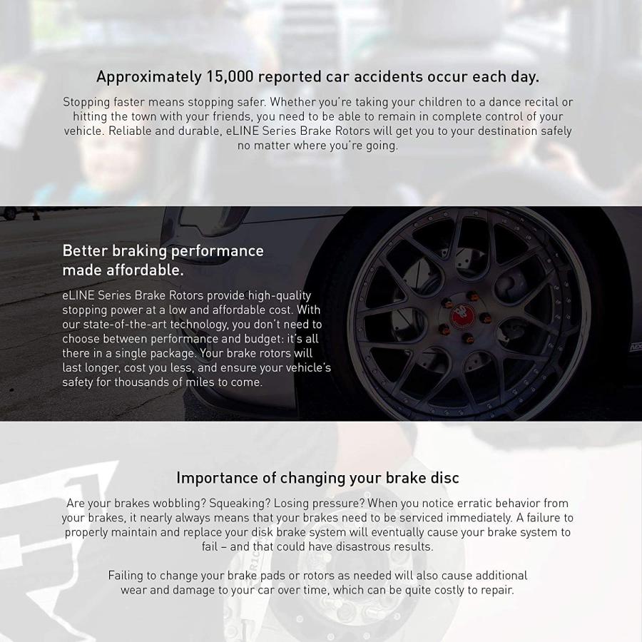 【並行輸入品】 R1 Concepts Rear Brakes and Rotors Kit |Rear Brake Pads| Brake Roto_2