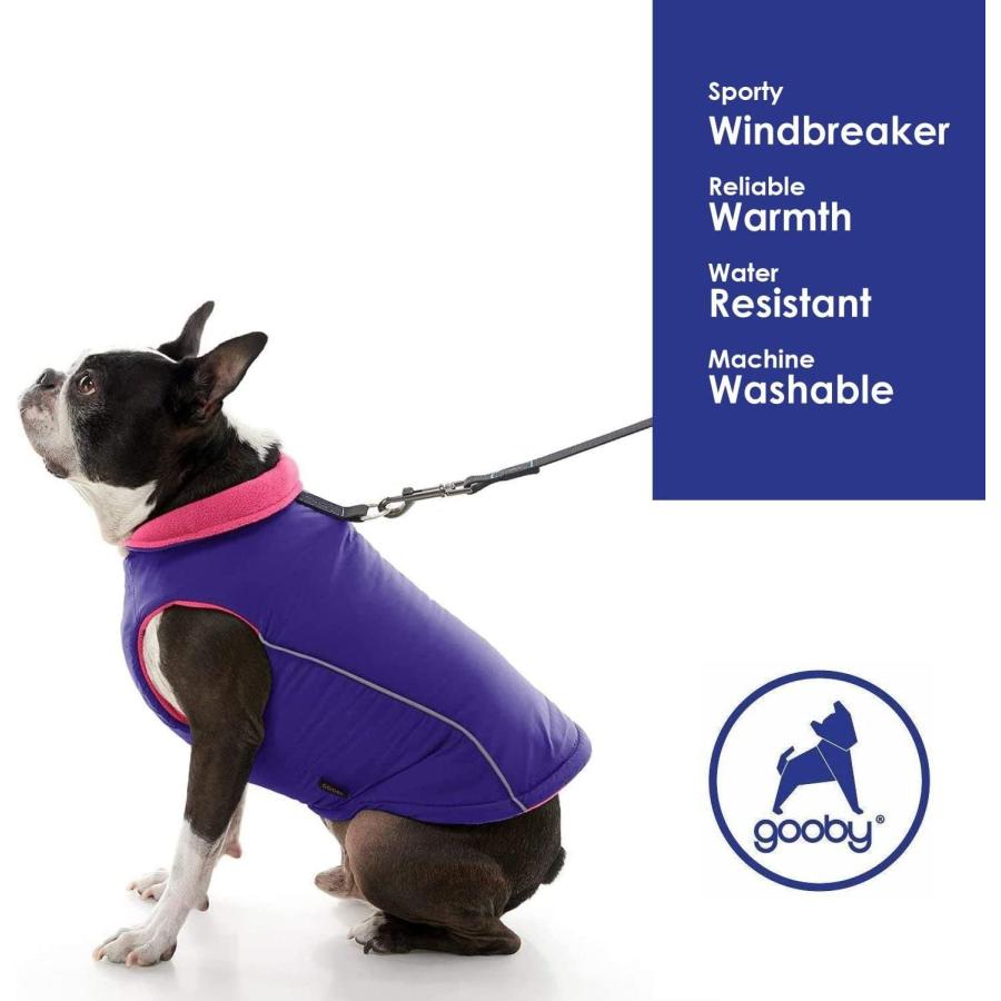 【並行輸入品】 Gooby Sports Vest Dog Jacket - Purple X-Small - Reflective Dog Ves_4