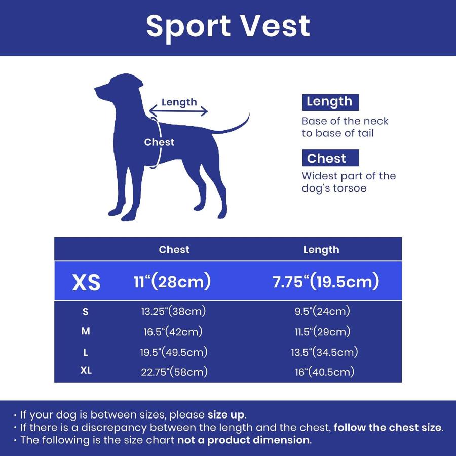 【並行輸入品】 Gooby Sports Vest Dog Jacket - Blue X-Small - Reflective Dog Vest_1