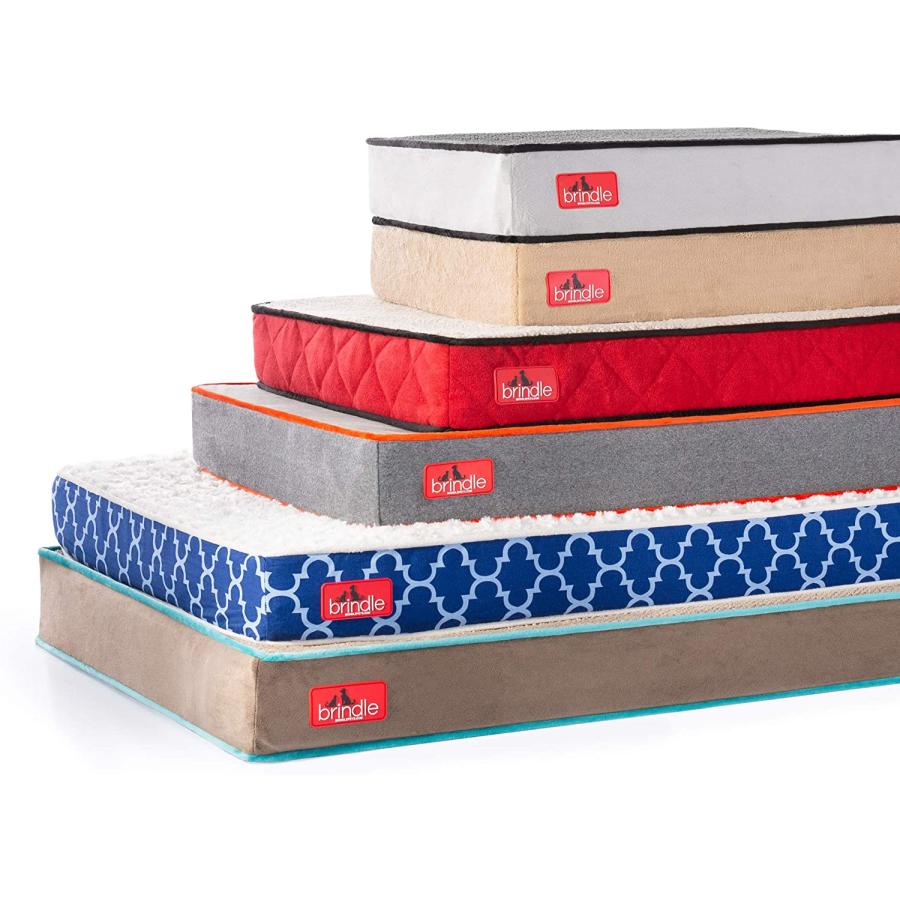 【並行輸入品】 Brindle Waterproof Designer Memory Foam Pet Bed　