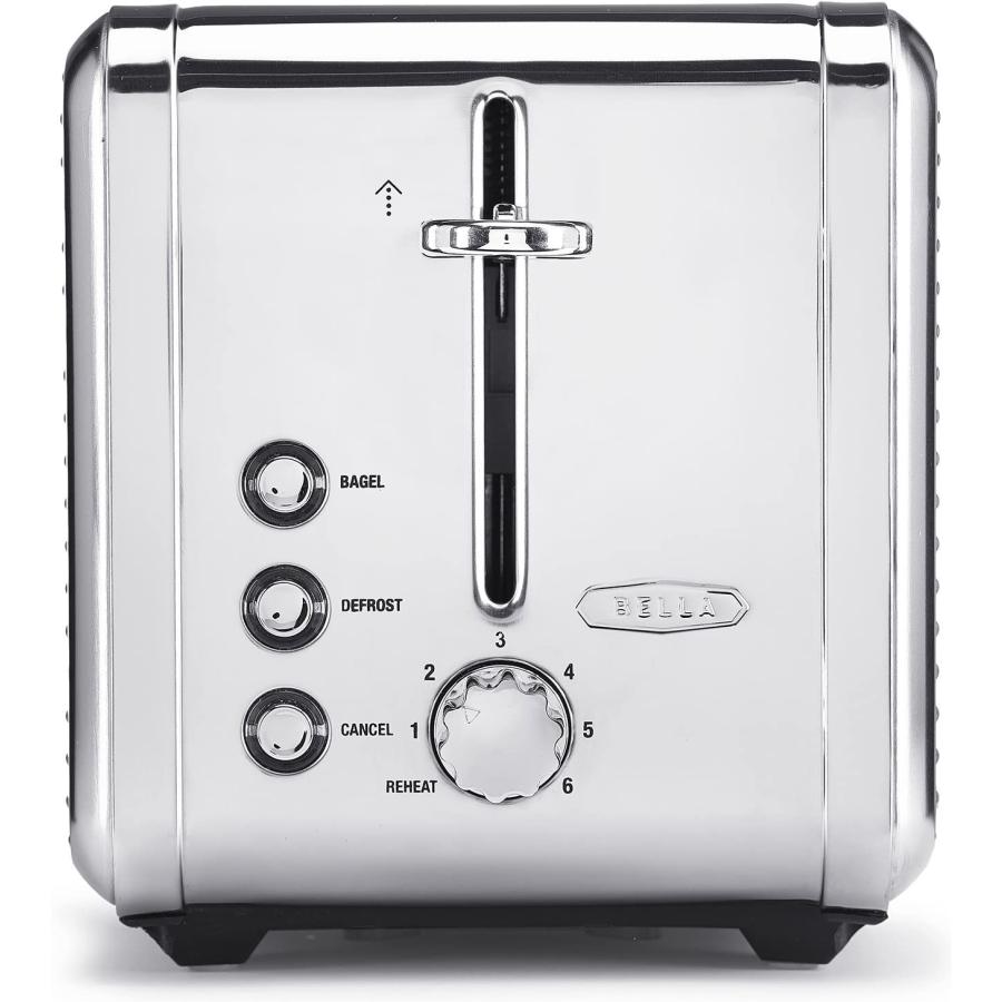 BELLA (14387) Linea Collection 2Slice Toaster with Extra Wide Slot