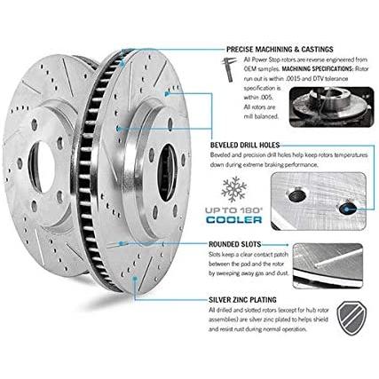 【並行輸入品】 Power Stop KC137 Z23 エボリューション スポーツブレーキキット キャリパー付き　_2