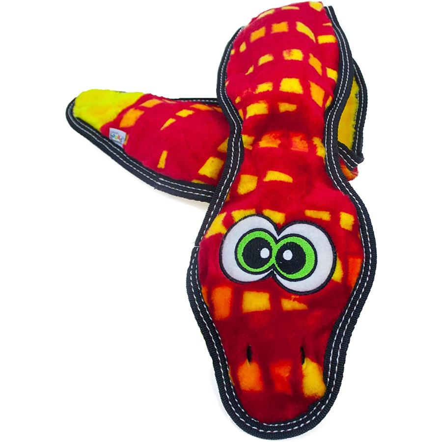 【並行輸入品】 Outward Hound Invincibles Toughseamz Durable Plush Dog Toy Snake 6_3