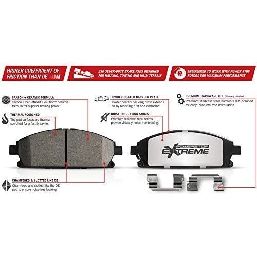 【並行輸入品】 Power Stop K4657-36 Z36 トラック&牽引フロントブレーキキット　_1
