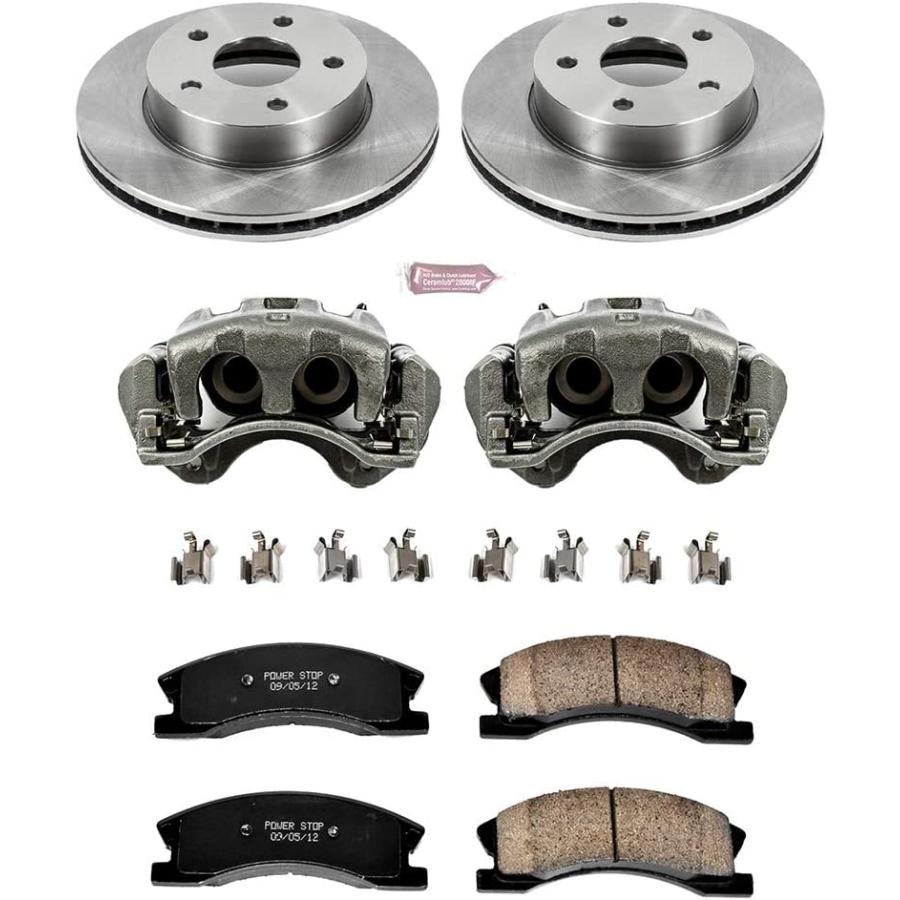 【並行輸入品】 Power Stop KCOE2149 自動車スペシャリティ 1-Click OE交換用ブレーキキット キャリパー付き　_2