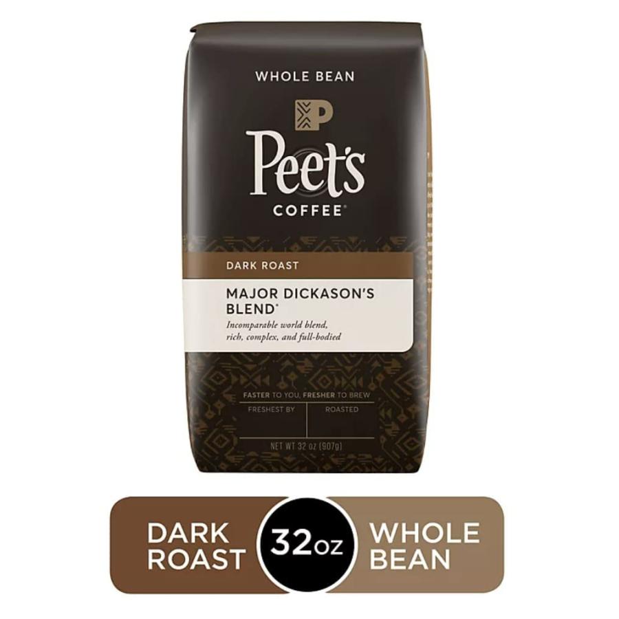 Peet's Coffee  Major Dickason's Blend  Dark Roast  Whole Bean 32oz (2 Pack)　並行輸入品｜dep-good-choice｜02