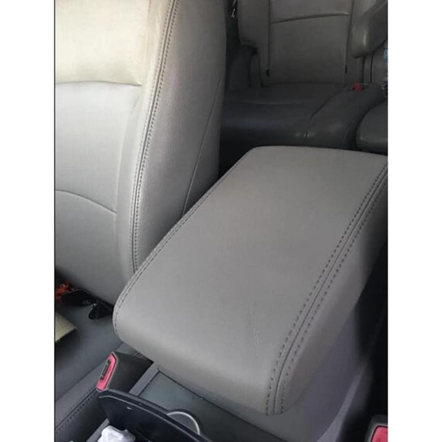 【並行輸入品】 qkpartsアームレストセンターコンソールレザーの合成カバーToyota Highlander Grayの画像