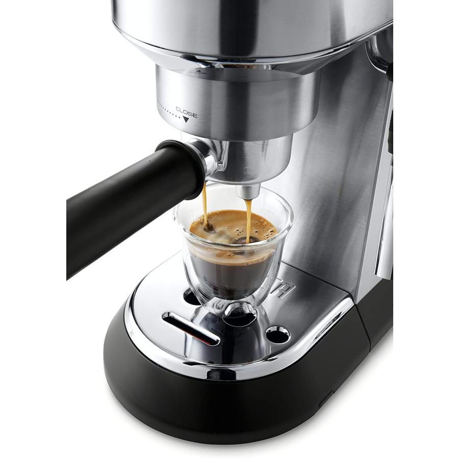 待望 DeLonghi America EC685M Silver Espresso Dedica Deluxe 並行輸入品 コーヒーメーカー 