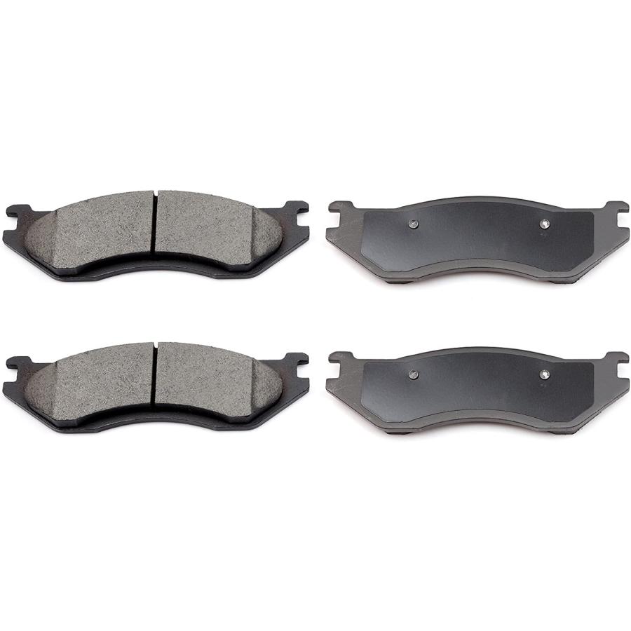 【並行輸入品】 ECCPP ブレーキパッド 4ピース フロントセラミックディスクブレーキパッドキット　_4