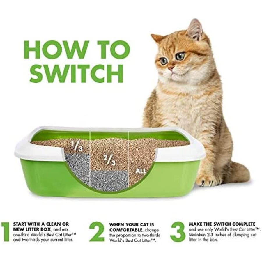 【並行輸入品】 WORLD'S BEST CAT LITTER Original Unscented 15 Poundsの画像
